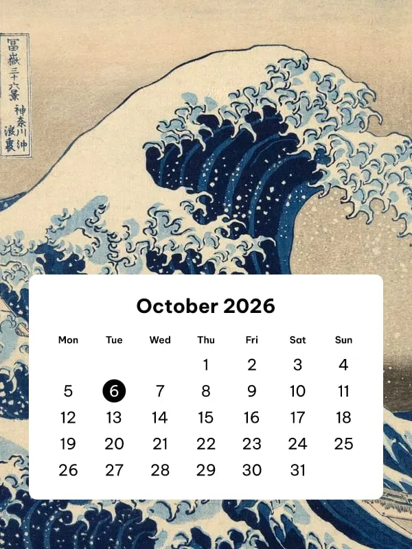 The Great Wave — Monthly