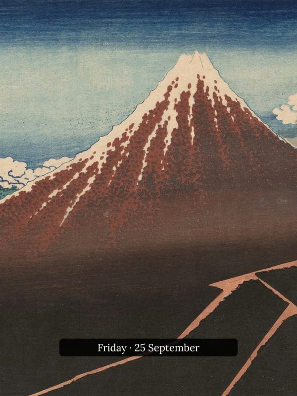 Storm below Mount Fuji