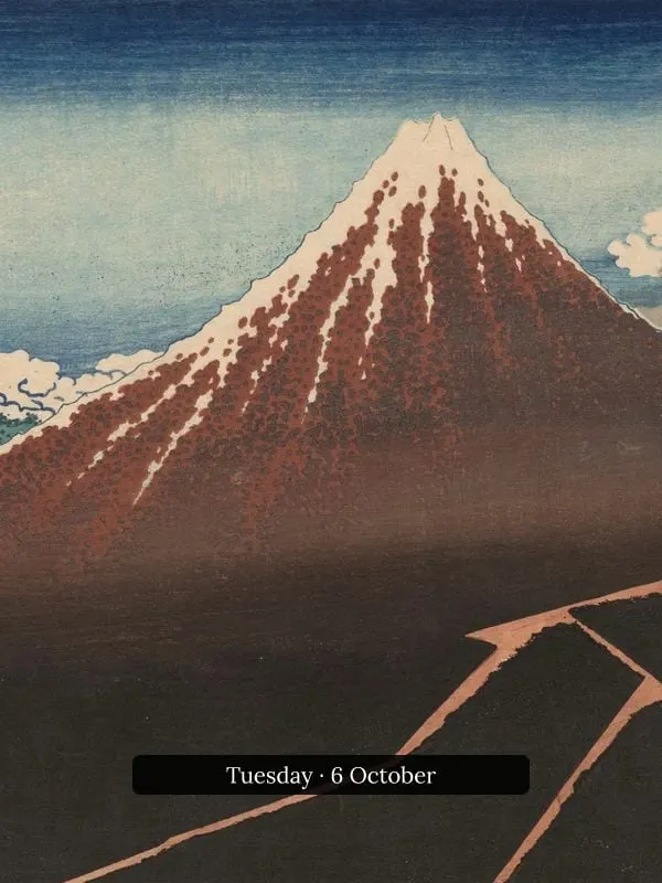 Storm below Mount Fuji