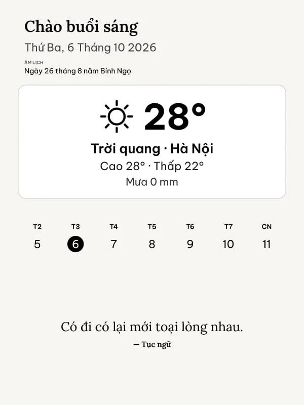 Bản Tin Buổi Sáng