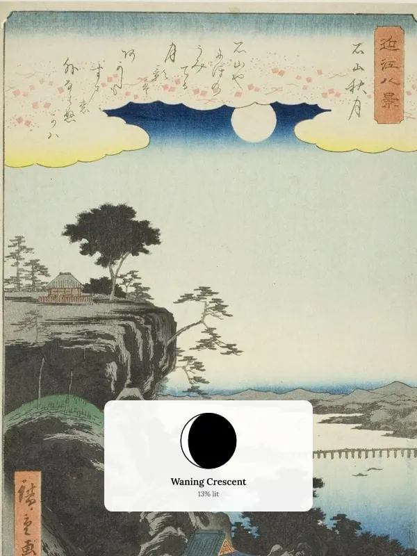 Autumn Moon at Ishiyama