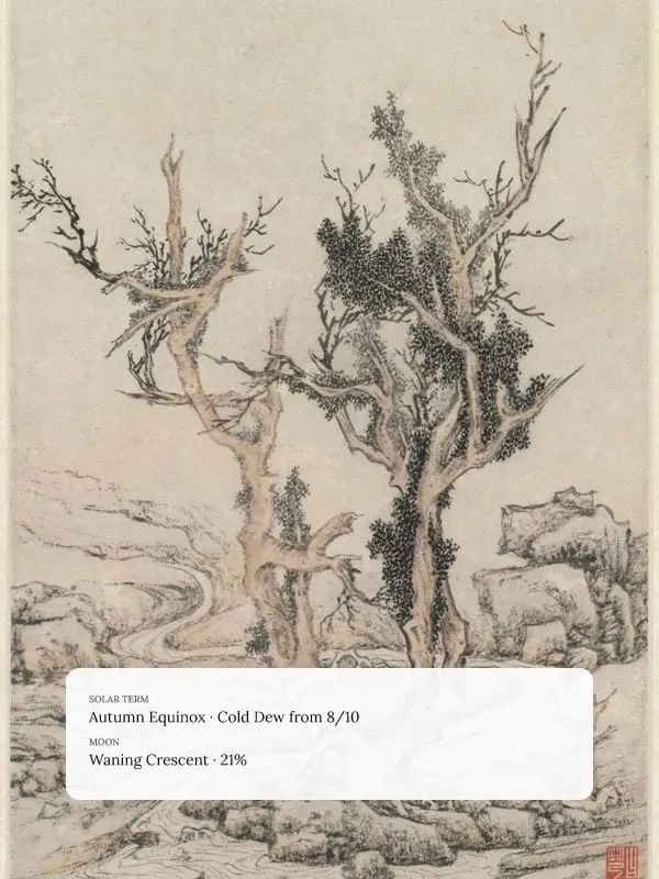 Old Trees by a Wintry Brook